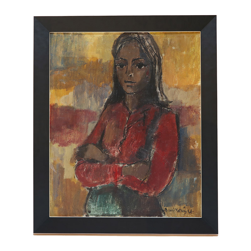 800x800 1960s Painting Of A Woman By Richard Martinez - 1960s Painting