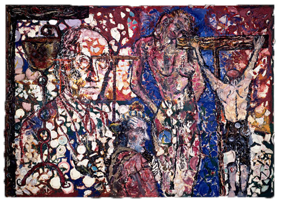 900x653 Julian Schnabel Painting Without Mercy, 1980 - 1980s Painting