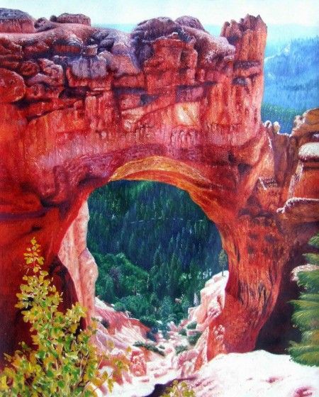 450x560 This Rocky Bluff In Utah Is Smooth, Flat, And 2 Dimensional - 2 Dimensional Painting