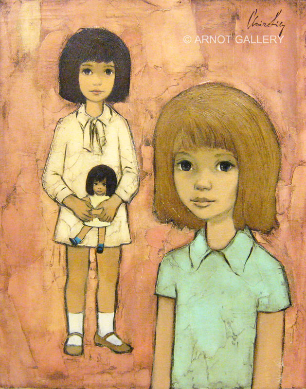 629x800 Claire Lier - 2 Girls Painting