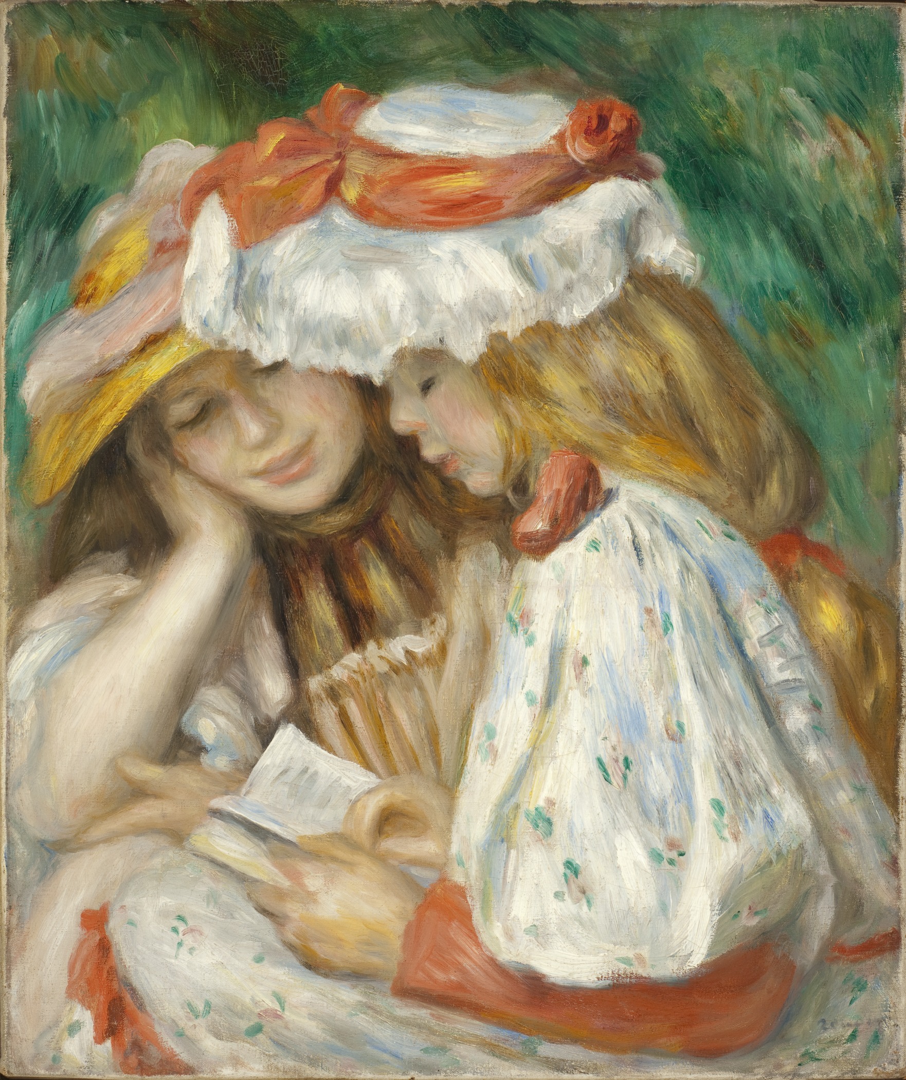 1762x2100 Filetwo Girls Reading Lacma M.68.46.1.jpg - 2 Girls Painting