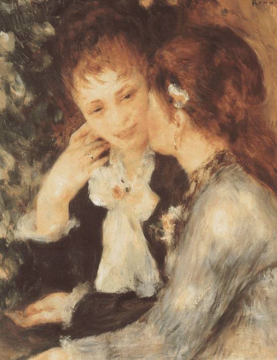 562x730 Webmuseum Renoir, Pierre Auguste - 2 Girls Painting