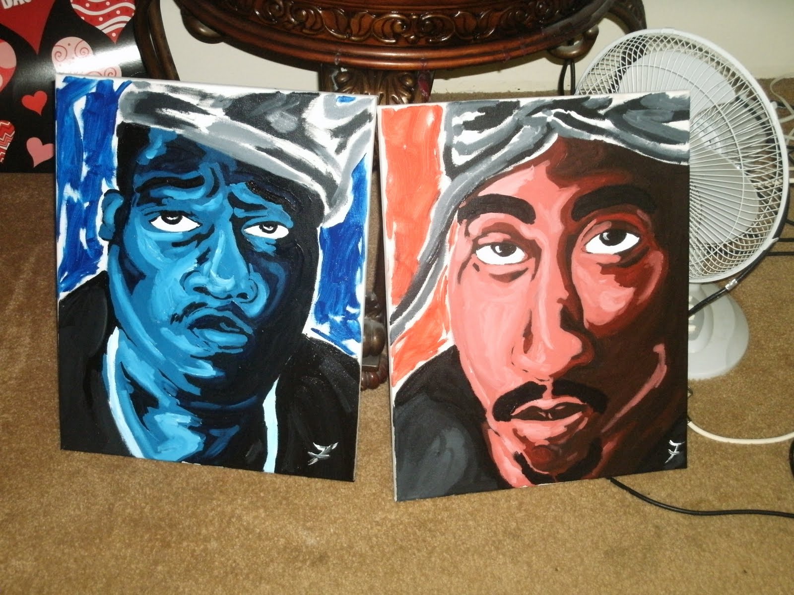 1600x1200 Jason Jafleu Fleurant New Biggie Amp 2pac Paintings - 2 Pac Painting