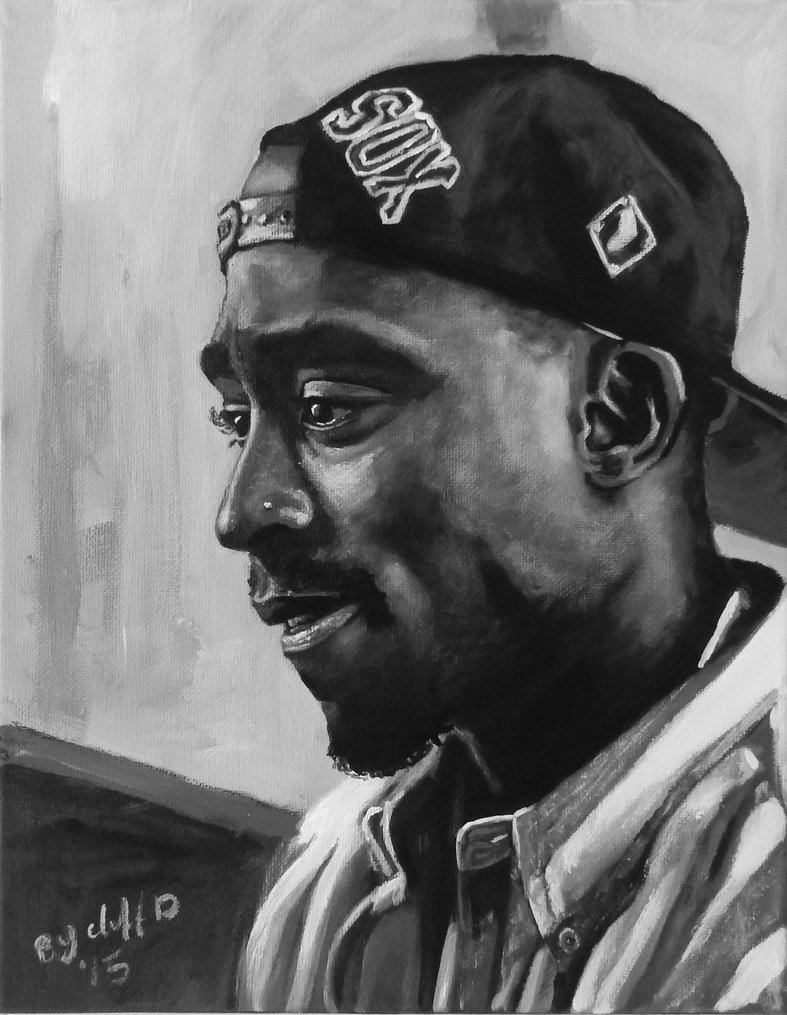 787x1015 Tupac My Painting By Cliford417 - 2 Pac Painting