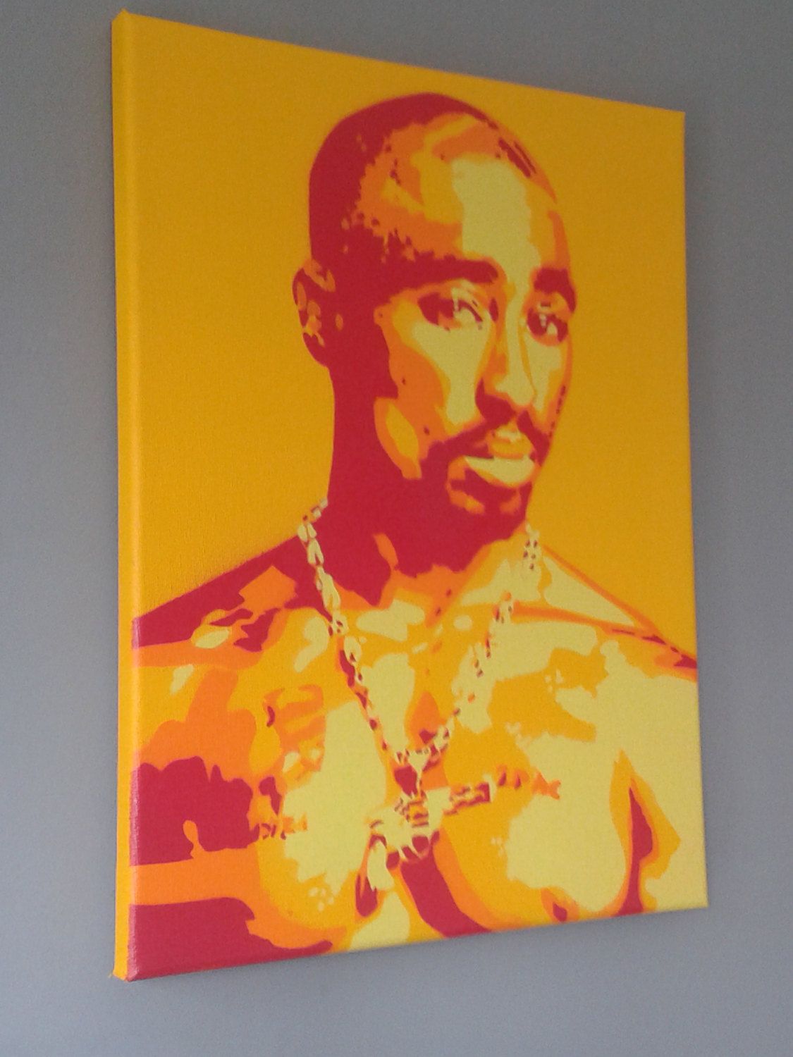 1125x1500 Tupac Painting Canvas Stencil Art Spray Paint Art Hip Hop Rap West - 2 Pac Painting