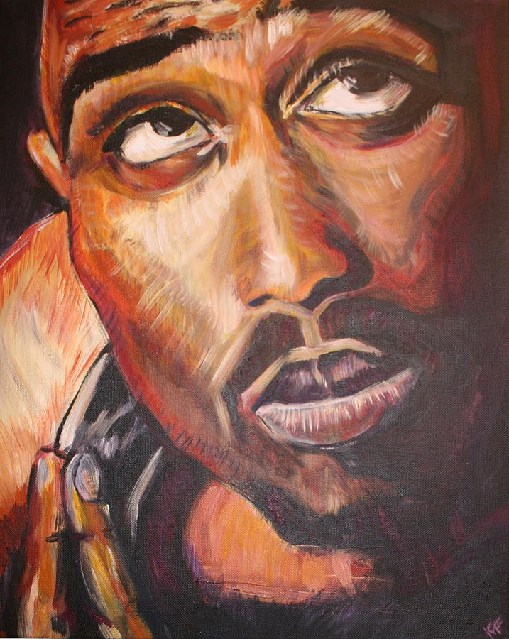 717x900 2pac Painting By Kate Fortin - 2 Pac Painting