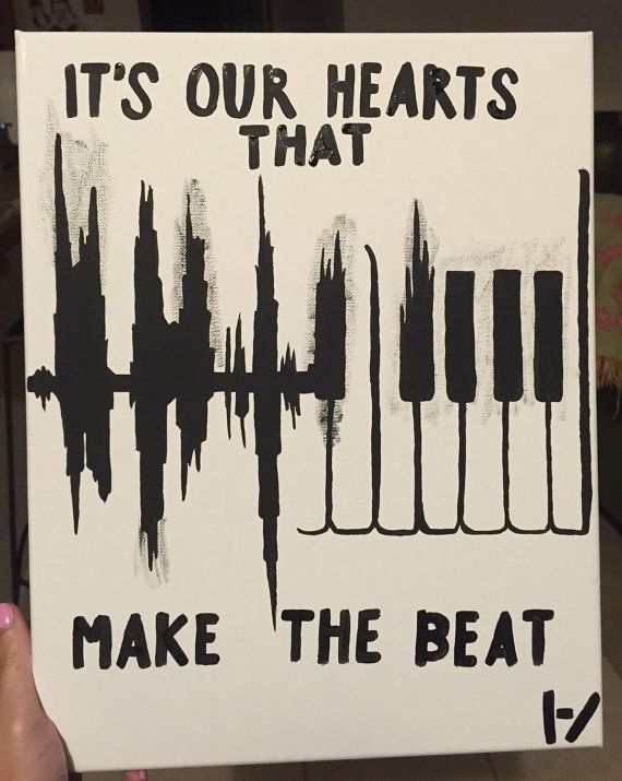 570x715 Twenty One Pilots Canvas Painting Quote - 21 Pilots Painting