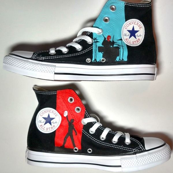 600x600 21 Pilots Themed Painted Converse Shoes. Have Your Own Shoes - 21 Pilots Painting