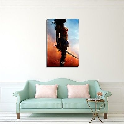 400x400 Wonder Woman Art Print Oil Painting On Canvas Home Wall Decor - 24x36 Painting