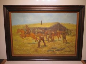 300x225 24x36 Original Oil Painting On Canvas By Rex Dawson Of West Tx - 24x36 Painting