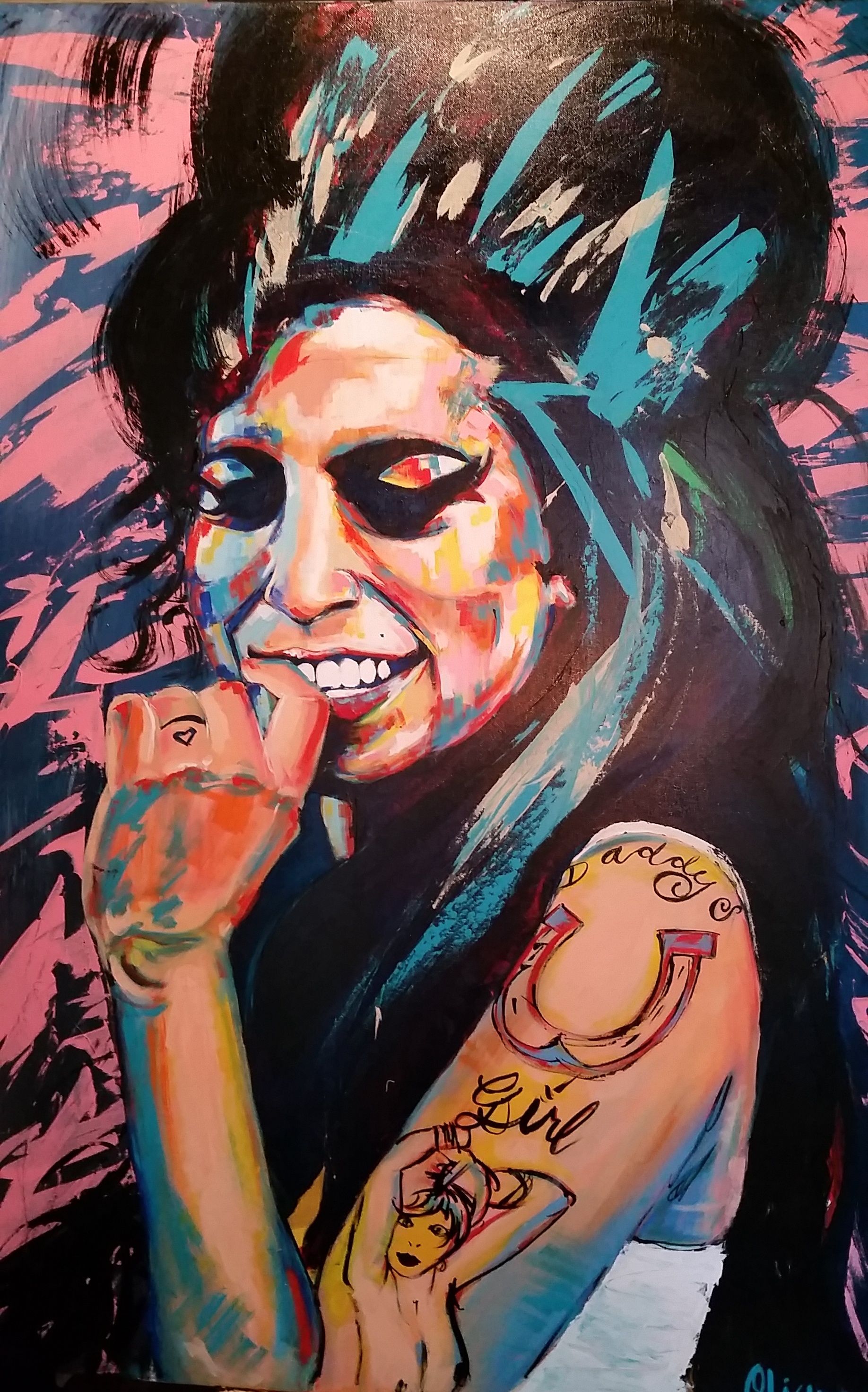 1836x2942 Amy Winehouse By Olianaafano Forever 27 Club Collection May 2015 - 27 Club Painting