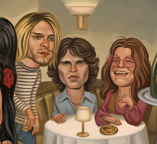 500x459 Mike Tofanelli Illustration Club 27 In 3 X 3 - 27 Club Painting