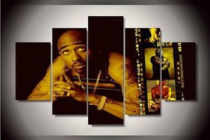300x200 Hip Hop Tupac Shakur 2pac Canvas Picture Printing Abstract Wall - 2pac Canvas Painting