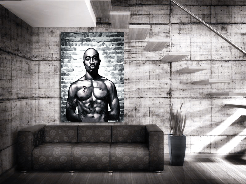799x599 Tupac - 2pac Canvas Painting