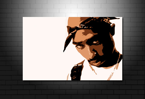 510x350 Tupac Canvas Art - 2pac Canvas Painting