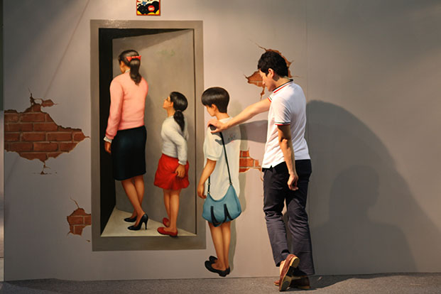 621x414 Trick Art Museum Thailand Trickartmuseumthailand Three Dimensional - 3 Dimensional Painting