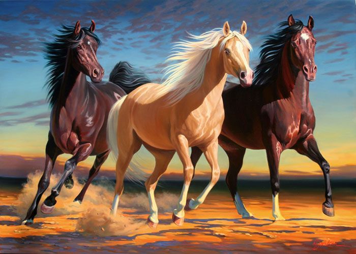 700x500 36 Best Atlaar Images On Horse Drawings, Drawings - 3 Horses Painting