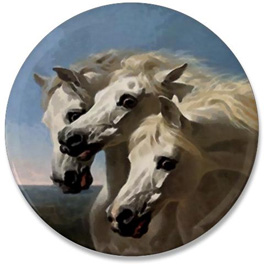264x264 Pharaoh's Horses' For Thursday Art Day - 3 Horses Painting