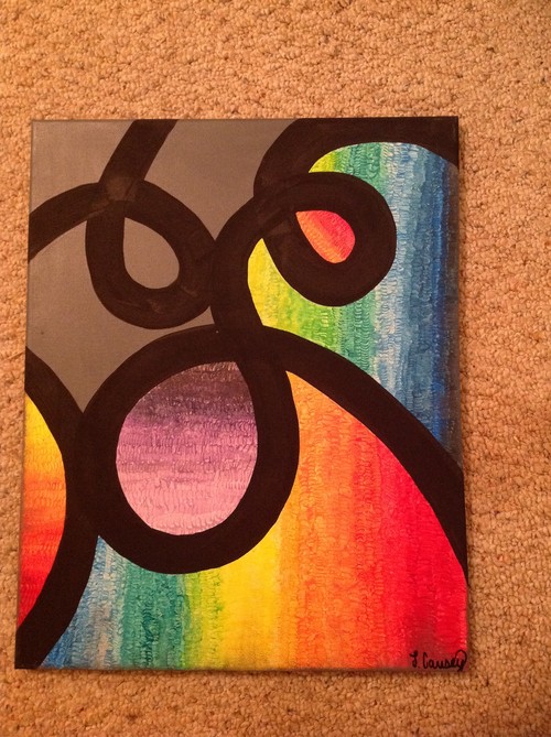 500x669 Terricauseyart - 3 Hues Painting