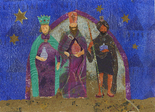 500x363 We Three Kings - 3 Kings Painting