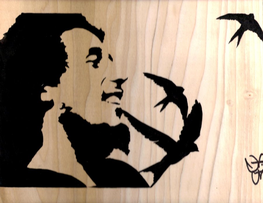 900x695 Three Little Birds By K J B - 3 Little Birds Painting