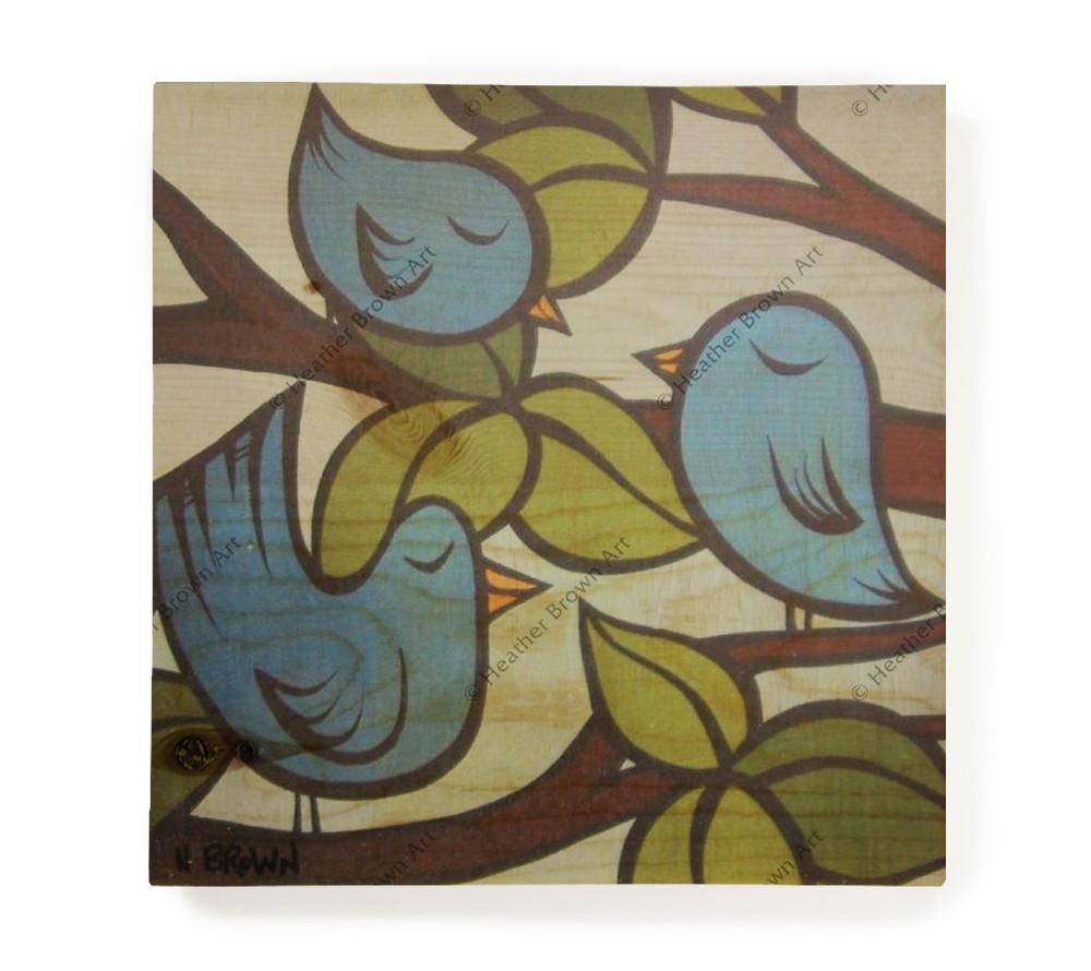 1000x890 3 Little Birds - 3 Little Birds Painting