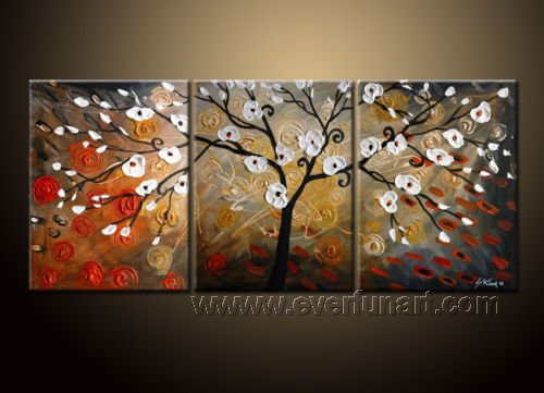 500x361 3 Peice Oil Painting, 100% Hand Painted Oil On Canvas - 3 Painting