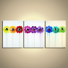 236x236 54x24 Original Modern Abstract Heavy Texture Palette Knife Impasto - 3 Painting