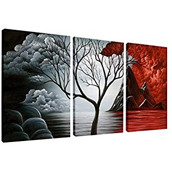 350x350 Wieco Art The Cloud Tree Wall Art Oil Paintings Giclee - 3 Painting