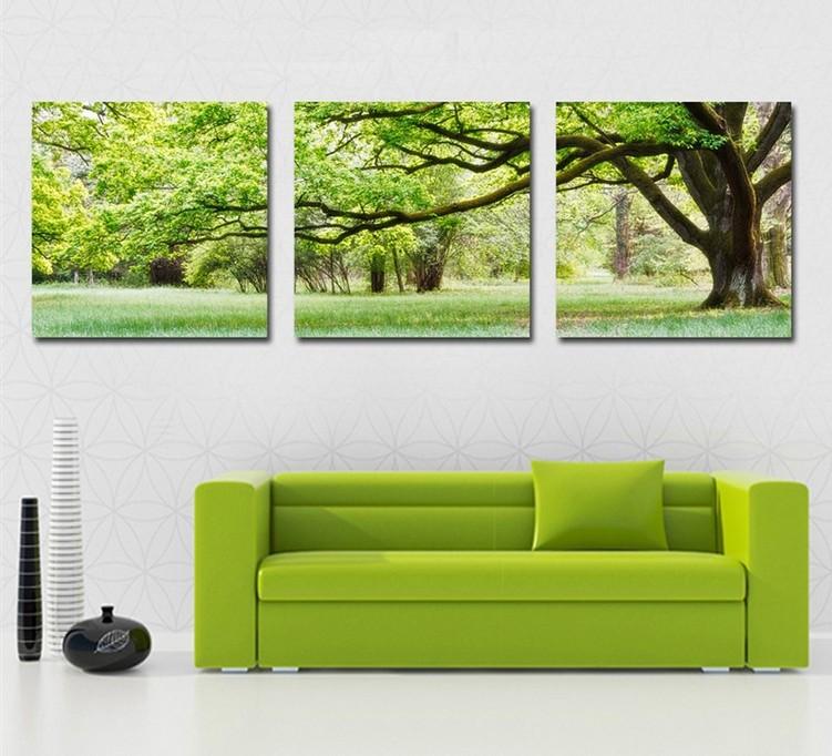 751x682 The Amazing And Also Beautiful 3 Piece Canvas Wall Art With Regard - 3 Piece Tree Painting