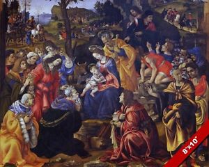 300x240 Adoration Of Jesus By The Magi 3 Wise Men Painting Bible Art Real - 3 Wise Men Painting