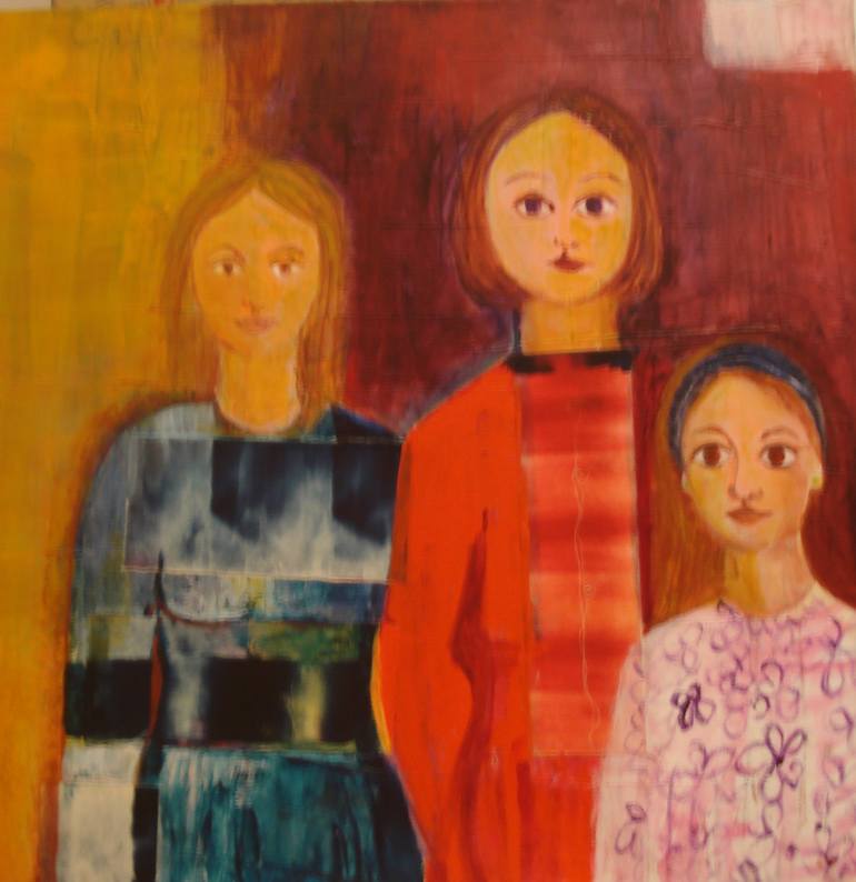 770x794 Saatchi Art 3 Women Painting By Mariamarta Guzzetti - 3 Women Painting