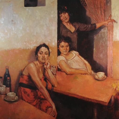 510x510 Orange - 3 Women Painting