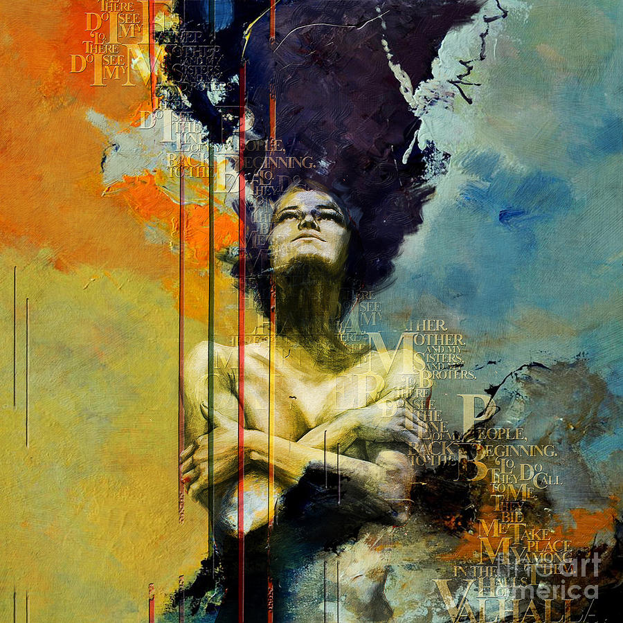 900x900 Abstract Women 3 Painting By Mahnoor Shah - 3 Women Painting