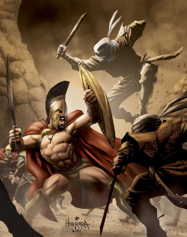 713x900 23 Best 300 Spartan Warriors Images On Spartan Warrior - 300 Spartans Painting