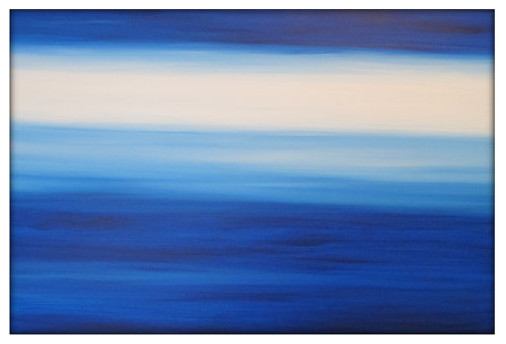 506x344 Large Original Abstract Seascape Canvas Contemporarymodern - 36 X 48 Painting