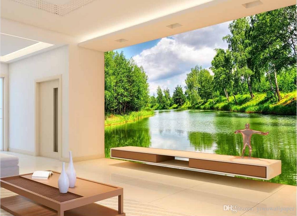 1128x820 New Custom 3d Beautiful Landscape Painting Background Wall Mural - 3d Landscape Painting