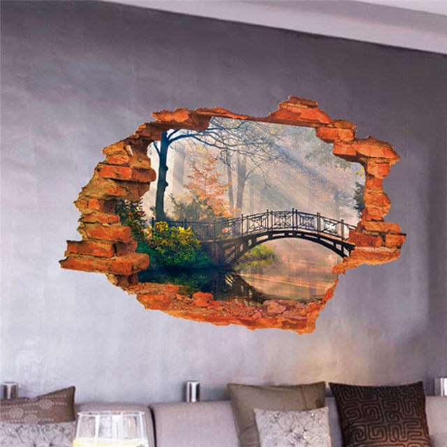 640x640 Online Shop 3d Beautiful Landscape Painting Window View Home Decor - 3d Landscape Painting
