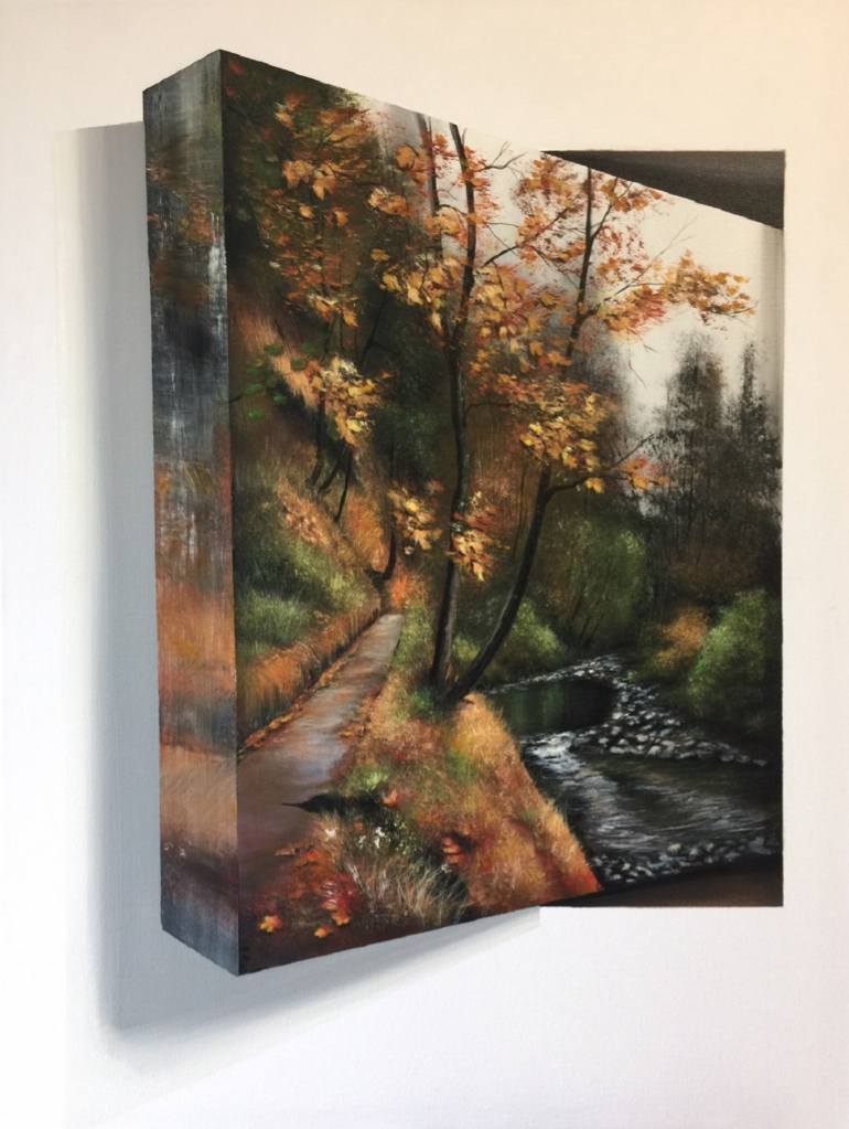 770x1023 Saatchi Art 3d Landscape Painting By Eka Peradze - 3d Landscape Painting
