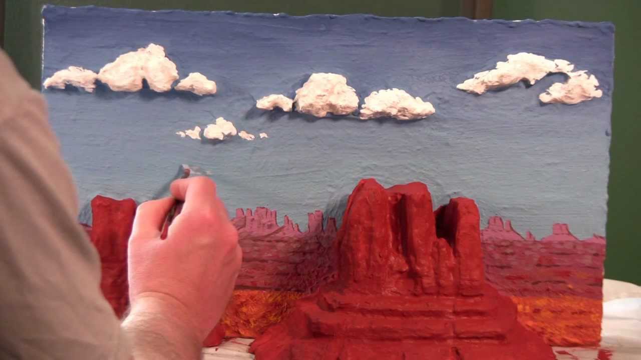 1280x720 3d Painting Of A Landscape - 3d Landscape Painting