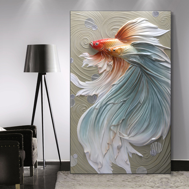 640x640 3d Embossed Vertical Single Frameless Mural Modern Simple 3d - 3d Painting