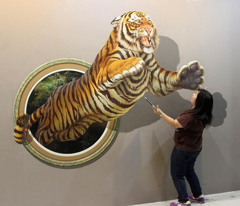 3d Wall Painting Illusions at PaintingValley.com | Explore collection ...