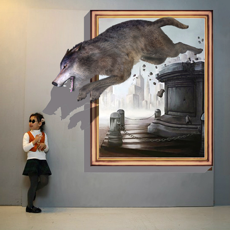 3d Wall Painting Illusions at PaintingValley.com | Explore collection ...