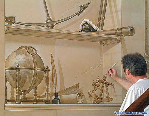 500x389 Wall Art Ideas - 3d Wall Painting Illusions