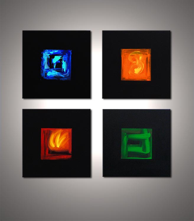 657x750 Painting - 4 Elements Painting