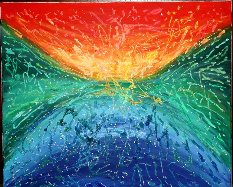 770x617 Saatchi Art 4 Elements Painting By Aida Karaeva - 4 Elements Painting