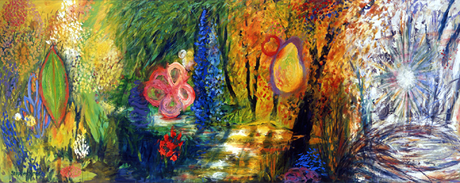 900x359 Stephen Yates Artist The 4 Seasons And The 4 Elements - 4 Elements Painting