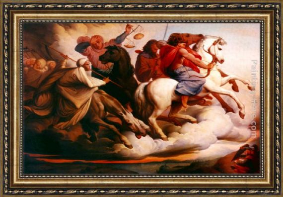 570x396 Edward Von Steinle Four Horsemen Of The Apocalypse Framed Painting - 4 Horsemen Of The Apocalypse Painting
