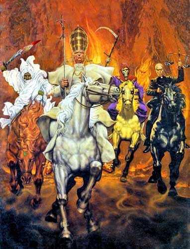 382x500 The 4 Horsemen Of The Apocalypse Are Getting Ready To Ride Again!! - 4 Horsemen Of The Apocalypse Painting