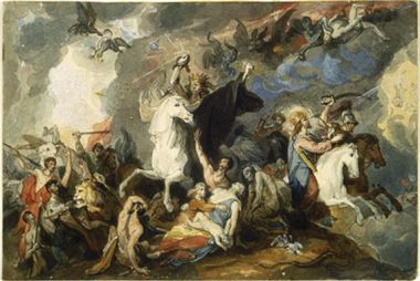 380x254 Filestudy For The Four Horsemen Of The Apocalypse - 4 Horsemen Of The Apocalypse Painting